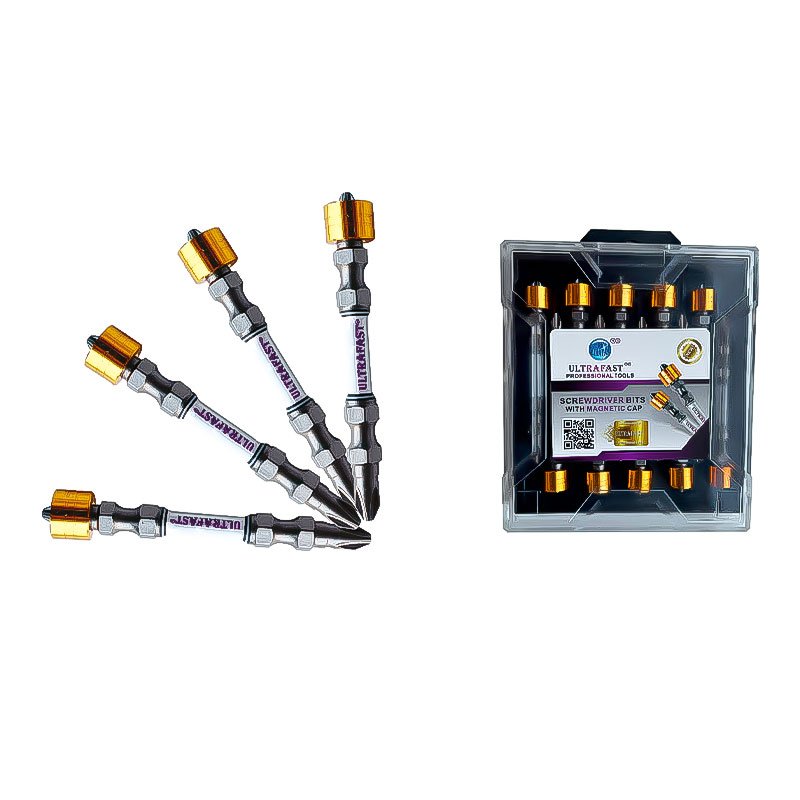SCREW DRIVER BITS DISCO-2 WITH MAGNETIC CAP PLATINUM SERIES (GERMAN TECHNOLOGY)