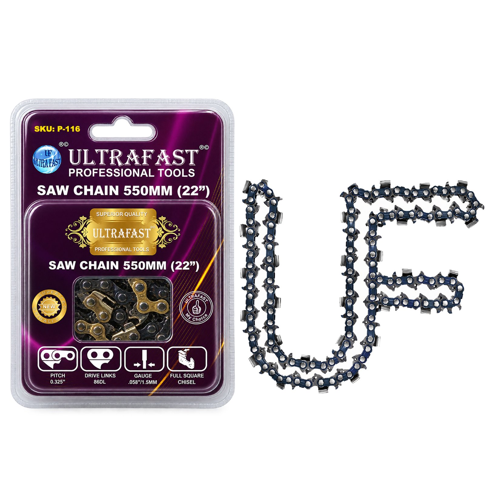 PROFESSIONAL BLUE CHAIN FOR CHAIN SAW