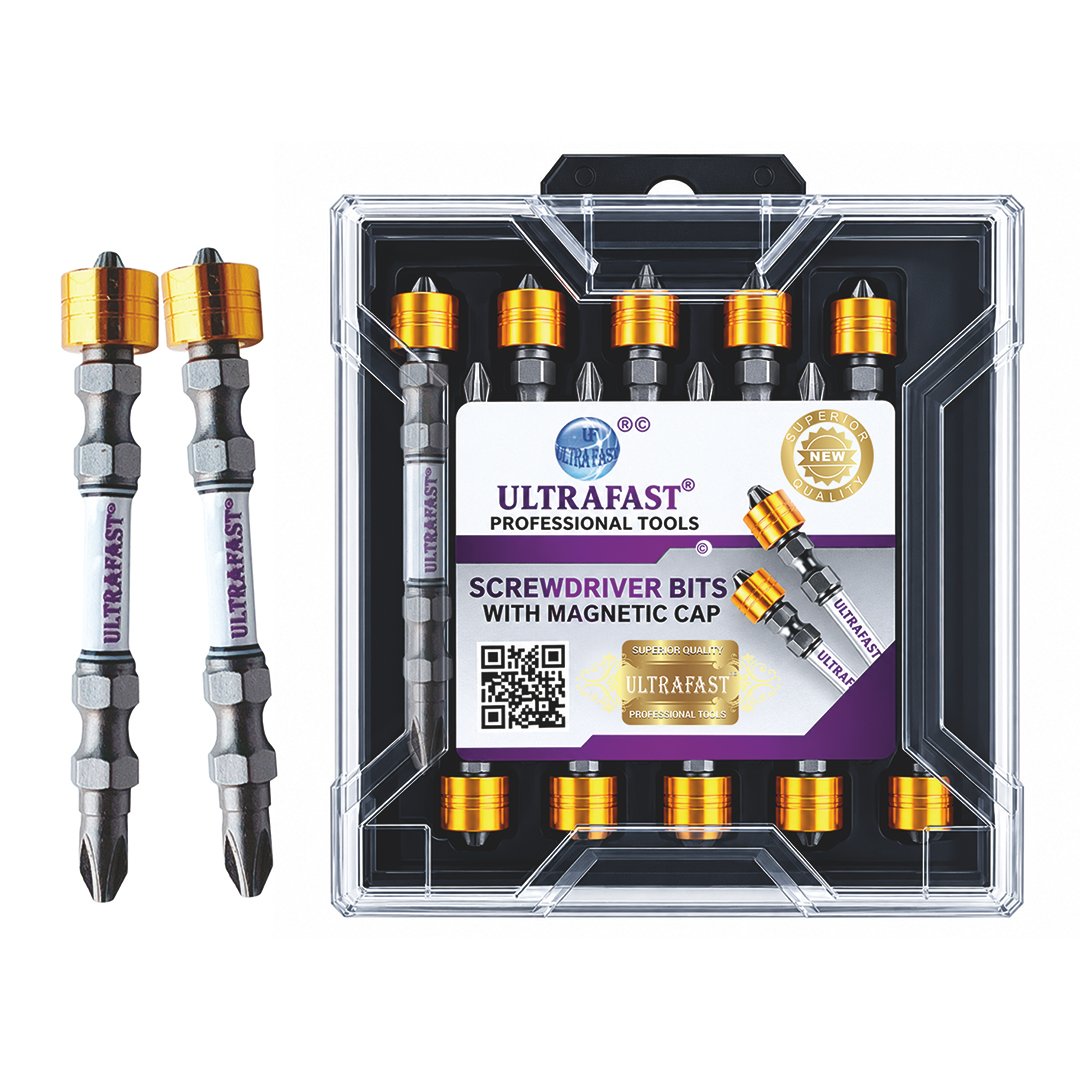 SCREW DRIVER BITS WITH MAGNETIC RING DISCO-2 PLATINUM SERIES (GERMAN TECHNOLOGY)