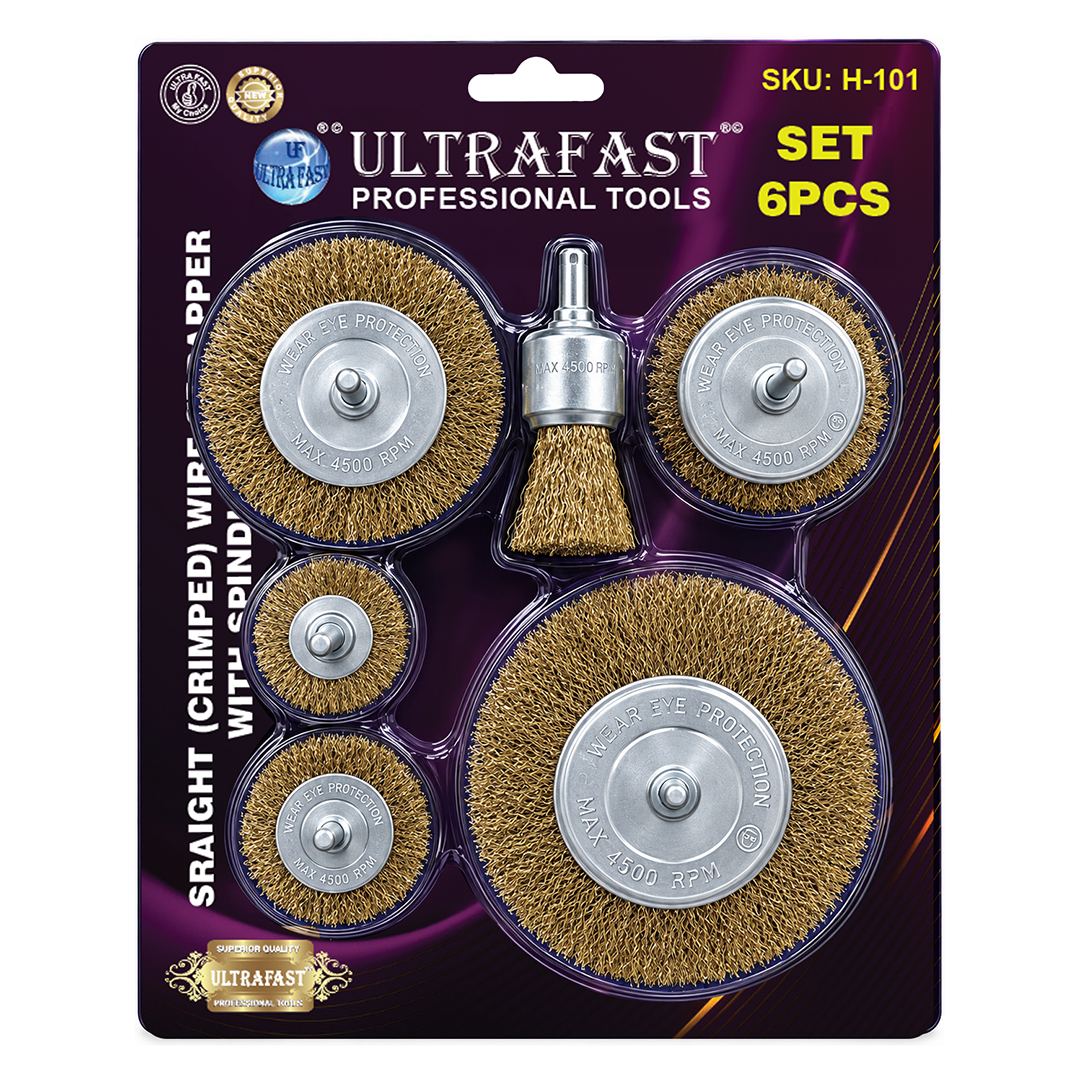STRAIGHT WIRE CUP BRUSH SET